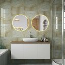 Ver imagem 2 de Kit 2 Espelho Redondo com Led 60x60