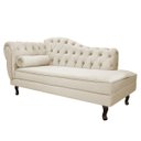Ver imagem 3 de Kit Diva Recamier Diana 160cm Lado Direito e 01 Poltrona Classic Suede Bege - ADJ Decor