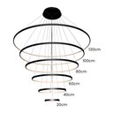 Ver imagem 2 de Lustre Pendente Sindora Qd05448 Preto Led Bivolt