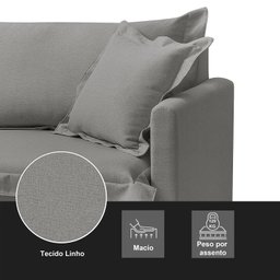 Sofá Cama Portinari 2 Lugares Retrátil 184 Cm Redenobre:cinza Escuro - 8