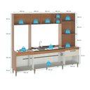 Ver imagem 5 de Armário de Cozinha Compacta Roma 6 Portas C/ Torre Quente Menu Móveis