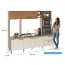 Ver imagem 3 de Armário de Cozinha Compacta Roma 6 Portas C/ Torre Quente Menu Móveis