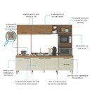 Ver imagem 6 de Armário de Cozinha Compacta Roma 6 Portas C/ Torre Quente Menu Móveis