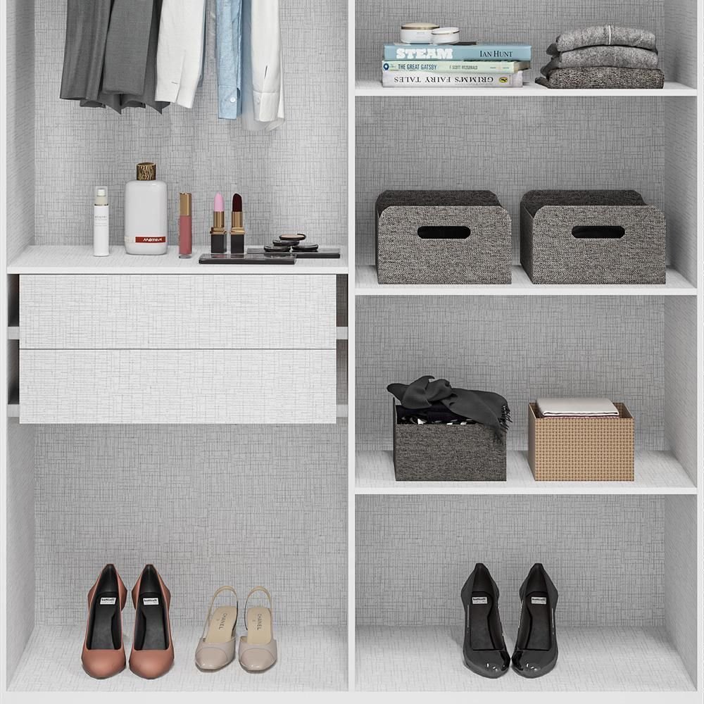 Guarda Roupa Acp Ágata 4 Portas com Pés - Branco | MadeiraMadeira