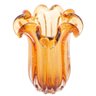 Vaso Wolff Italy de Vidro Âmbar 19cm X 24cm - 1
