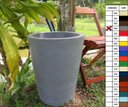 Ver imagem 4 de Kit 2 Vaso Planta 50x40 Redondo Cônico Polietileno BGPLASTICOS ROSA 022