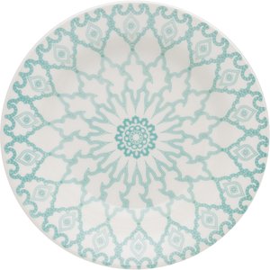 Kit 12 Pratos Rasos Donna Mandala Oxford® Cerâmica 24cm
