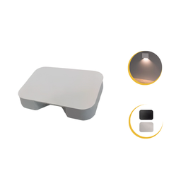 Balizador Mini Led 1,5w Sobrepor Escada Corredor Pto ou Bco - Branco - 2