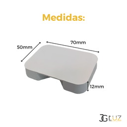 Balizador Mini Led 1,5w Sobrepor Escada Corredor Pto ou Bco - Branco - 4