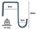 Ver imagem 2 de Kit 5 Ganchos Caibro 10cm P/ Pendurar Plantas e Gaiolas