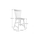Ver imagem 2 de Kit 4 Cadeiras Dalas Madeira Ass MDF Branco