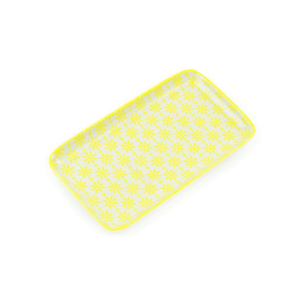 Bandeja de Cerâmica Retangular Amarelo Estelar - 2