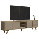 Ver imagem 1 de Rack Bancada Tv 60 Pol 217cm Orgânico Valen Hannover/fendi C14 - Mpozenato