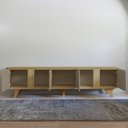 Ver imagem 7 de Rack Bancada Tv 60 Pol 217cm Orgânico Valen Hannover/fendi C14 - Mpozenato