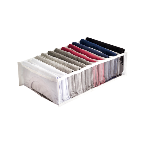 Colmeia Organizadora para Gaveta, Closet e Armários Grande com 11 Nichos 10x40x25:branco