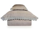 Ver imagem 2 de Colcha Solteiro com Almofada 230 Fios Manuela - Marken Fassi Bege