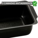 Ver imagem 6 de Forma Assadeira de Pão Retangular Média Antiaderente 1,3l + Luva Térmica + Pincel de Silicone Vermel