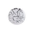 Ver imagem 2 de Prato de Festa Silverfestas Sobremesa 19cm Estampado Prata 6 Un Silverplastic