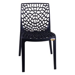 Cadeira Plástica para varanda Xplast Gruvyer Preta - 2