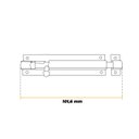 Ver imagem 5 de Trinco Ferrolho Alumínio Fosco 4 Polegadas 5 Unidades