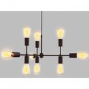 Ver imagem 3 de Lustre Pendente Equilibrium Preto para 9 Lâmpadas Bivolt Taschibra