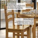 Ver imagem 5 de Conjunto com Mesa de Jantar 180cm Retangular e 8 Cadeiras 100% Madeira Maciça Napoli Espresso Móveis Marrom/Nogueira