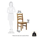 Ver imagem 4 de Conjunto com Mesa de Jantar 180cm Retangular e 8 Cadeiras 100% Madeira Maciça Napoli Espresso Móveis Marrom/Nogueira
