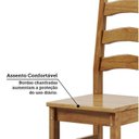 Ver mais imagens de Conjunto com Mesa de Jantar 180cm Retangular e 8 Cadeiras 100% Madeira Maciça Napoli Espresso Móveis Marrom/Nogueira