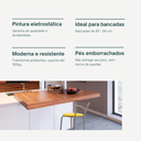 Ver imagem 5 de Kit 4 Banquetas para Balcão Flórida Prata 60cm Cozinha Gourmet Bistrô Bancada Piscina Área de Lazer