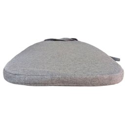 Almofada Assento de Cadeira Tiffany Linho: Inox - 4
