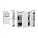 Ver imagem 4 de Quarto de Canto Solteiro com Guarda Roupas Cabeceira e Mesa de Cabeceira Alpes Luciane Móveis