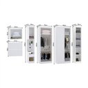 Ver imagem 4 de Quarto de Canto Solteiro com Guarda Roupas Cabeceira e Mesa de Cabeceira Alpes Luciane Móveis