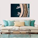 Ver imagem 1 de Quadro Canvas Barcos na Costa 1,00x1,30