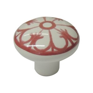 Puxador Cerâmica IL 7019 - Vermelho - 37MM