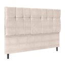Ver imagem 1 de Cabeceira Paris Para Cama Box Queen 164 Cm Suede Bege