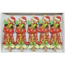 Ver imagem 3 de Jogo Prendedores Decorativo de Natal Urso Enfeite Kit 40pçs