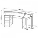 Ver imagem 3 de Mesa Gamer para 2 Monitores 3 Prateleiras Preto/Vermelho Me4167 - Tecno Mobili