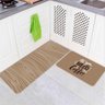 Jogo de Tapetes de Cozinha All You Need Is Coffee Antiderrapante - 2