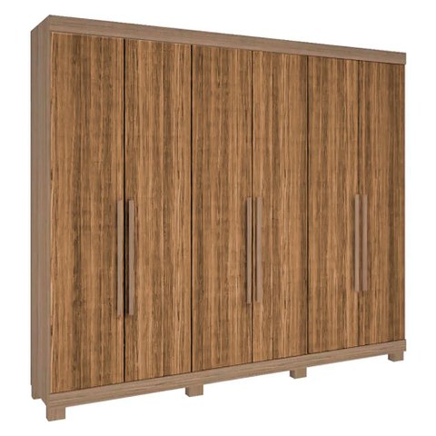Guarda Roupa Guarapari Plus com 6 Portas e 7 Gavetas Móveis Rimo Carvalho/Freijo