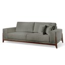 Ver imagem 2 de Sofá Living 4 Lugares Linho 270cm Cinza Magnus Luxo