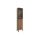 Ver imagem 1 de Paneleiro de Cozinha Alpha 2509 C/ 2 Portas (1 C/ Vidro) 50cm Freijo - Carraro