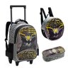 Kit Mochila Rodinhas Infantil Menino Superbat Morcego Novo Denlex Kt1507 - 1