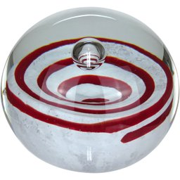 Esfera Decorativa Enfeite Home&co Vidro 8x8x8cm Vermelho - 1