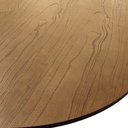 Ver imagem 5 de Mesa de Jantar Dubai Base em Madeira Maciça Tampo Oblongo -amêndoa- Tampo 220x90cm Laminado Cinamomo