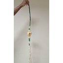 Ver imagem 7 de Adorno Parede Colar Tecido 114x9x9cm Verde Decorativo