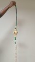 Ver mais imagens de Adorno Parede Colar Tecido 114x9x9cm Verde Decorativo
