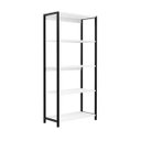 Ver imagem 1 de Estante Industrial Nova York com 5 Prateleiras 30x94x135cm - Branco