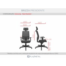 Brizza Tela Slider 3d Base Stand Plaxmetal Ergonômica sem Ap - Poliéster Azul - 4