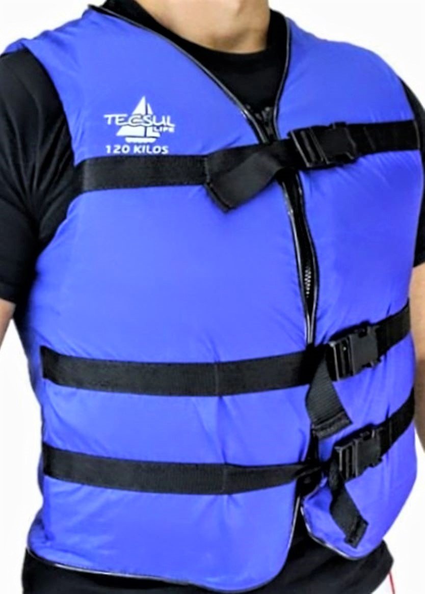 Colete salva vidas esportivo com flutuação até 120 kg - 6