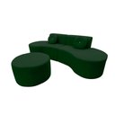 Ver imagem 5 de Sofá Modular Orgânico Monterrey 260cm + Puff Suede Verde
